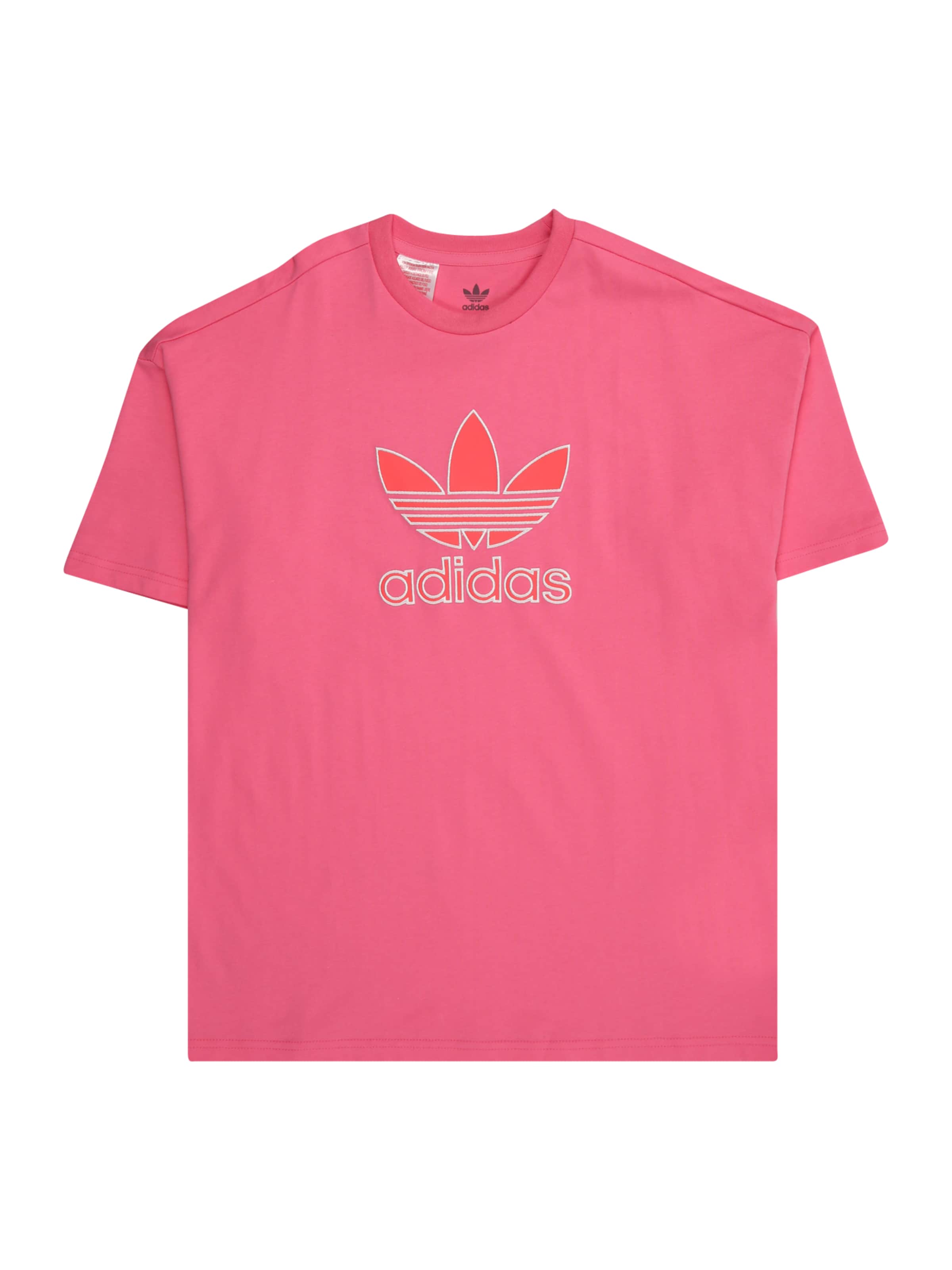 ADIDAS ORIGINALS Тениска 'Trefoil' в розово: отпред