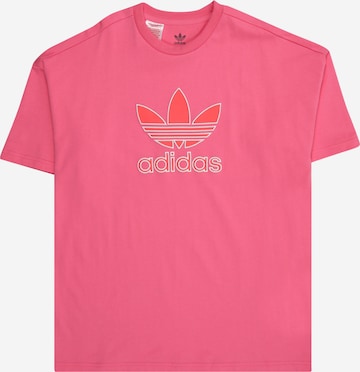ADIDAS ORIGINALS Shirt 'Trefoil' in Roze: voorkant