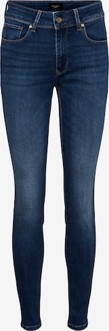 VERO MODA Skinny Jeans 'EMBRACE' in Blauw: voorkant