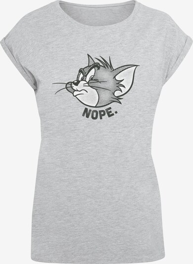 ABSOLUTE CULT T-shirt 'Tom and Jerry - Nope' en mastic / gris / noir / blanc cassé, Vue avec produit