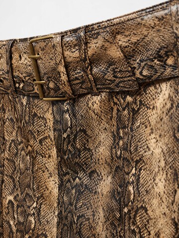Gonna 'KIM' di MANGO in marrone