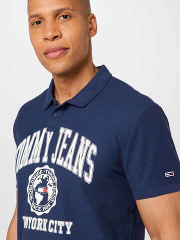 Tommy Jeans Poloshirt 'Collegiate' in Blau