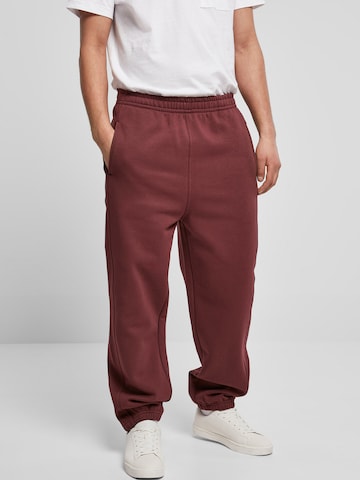 Urban Classics Tapered Broek in Rood: voorkant