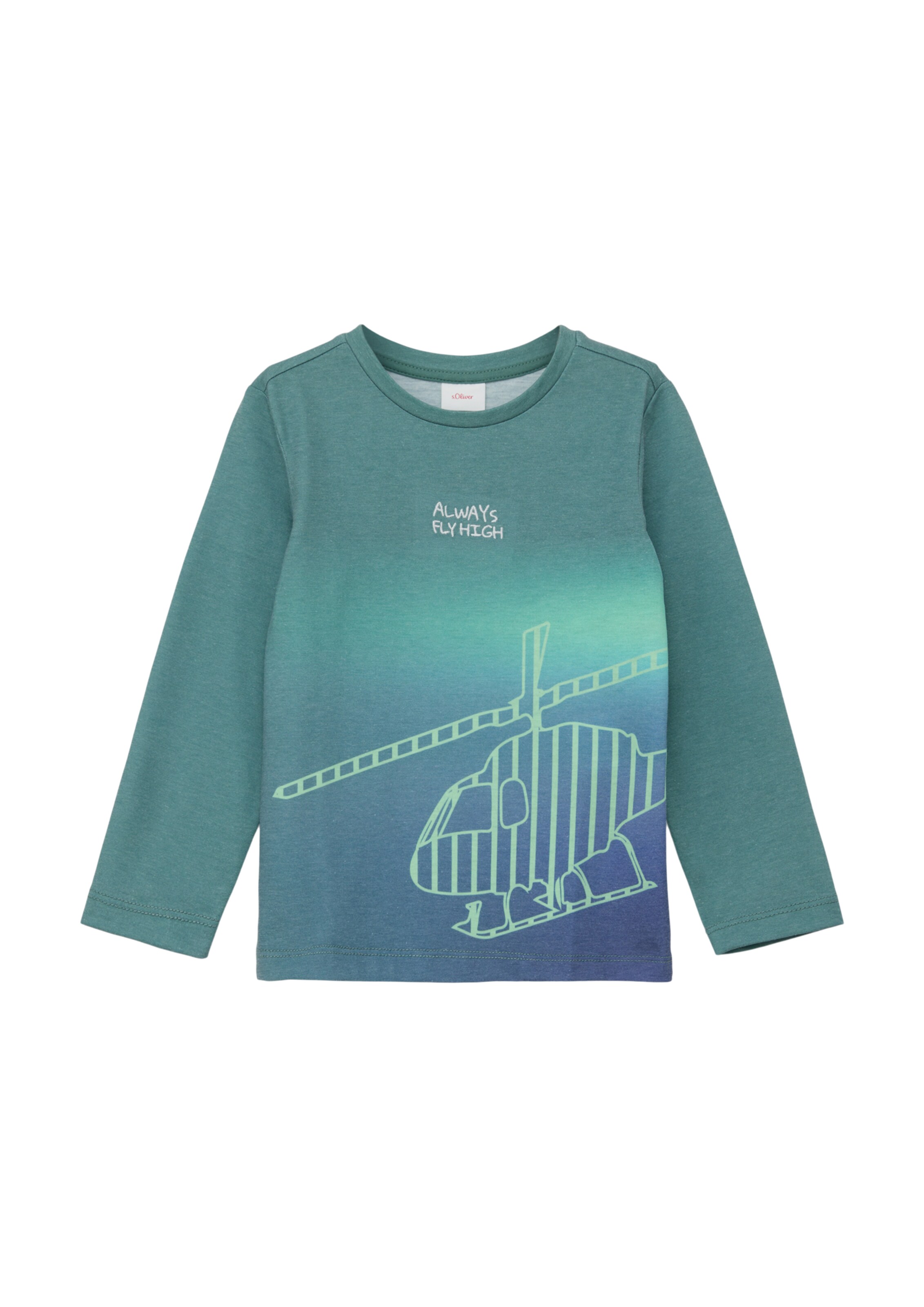 T-Shirt s.Oliver en vert : devant