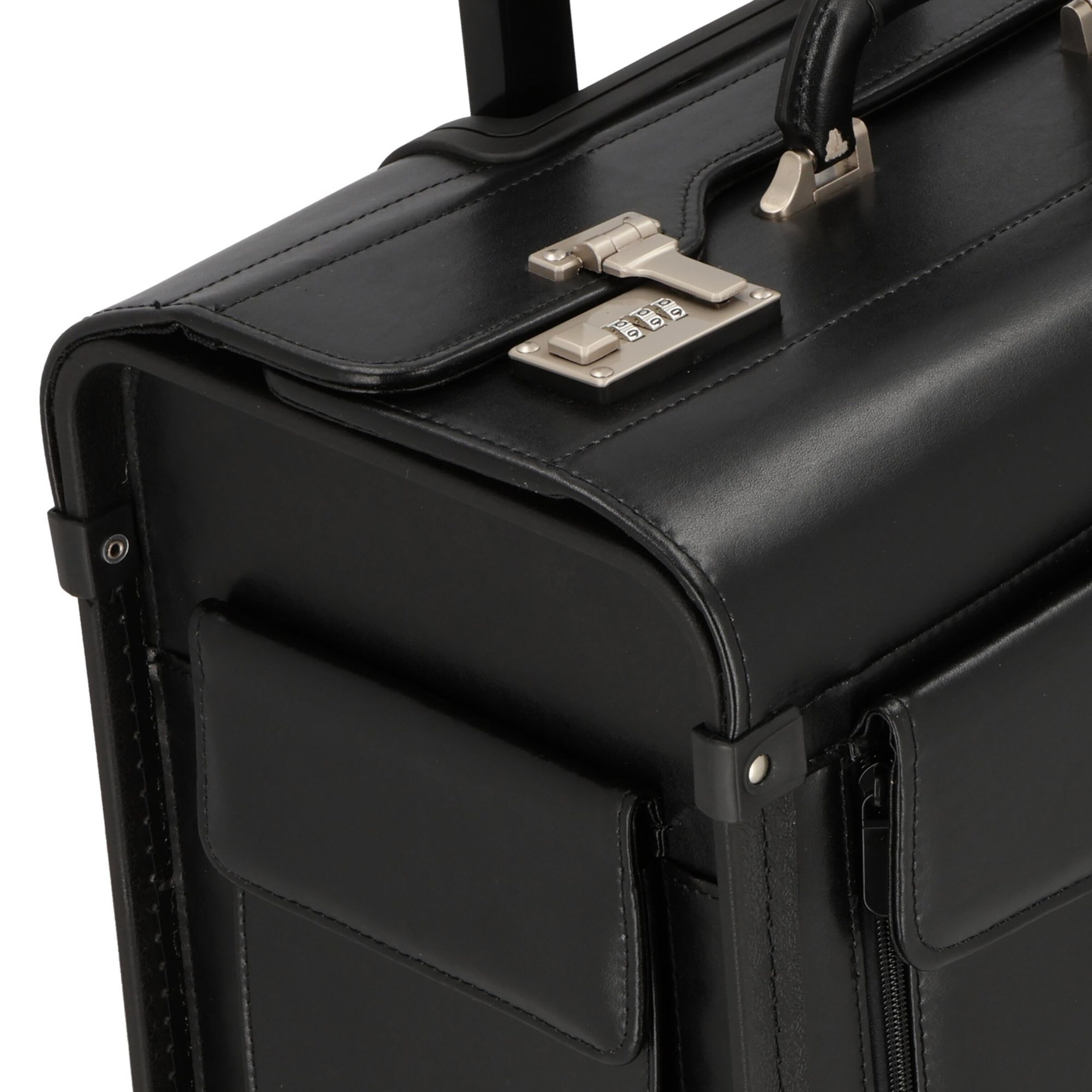 Valise de pilote Dermata en noir