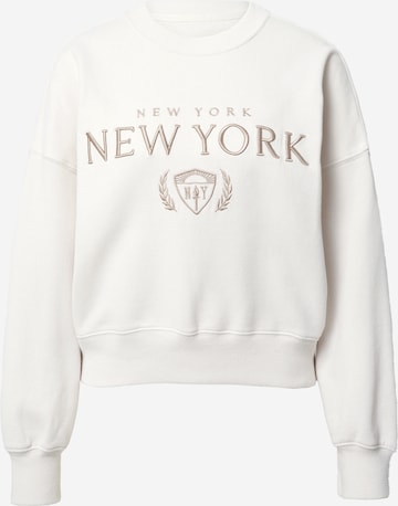 Abercrombie & Fitch Sweatshirt in White: front