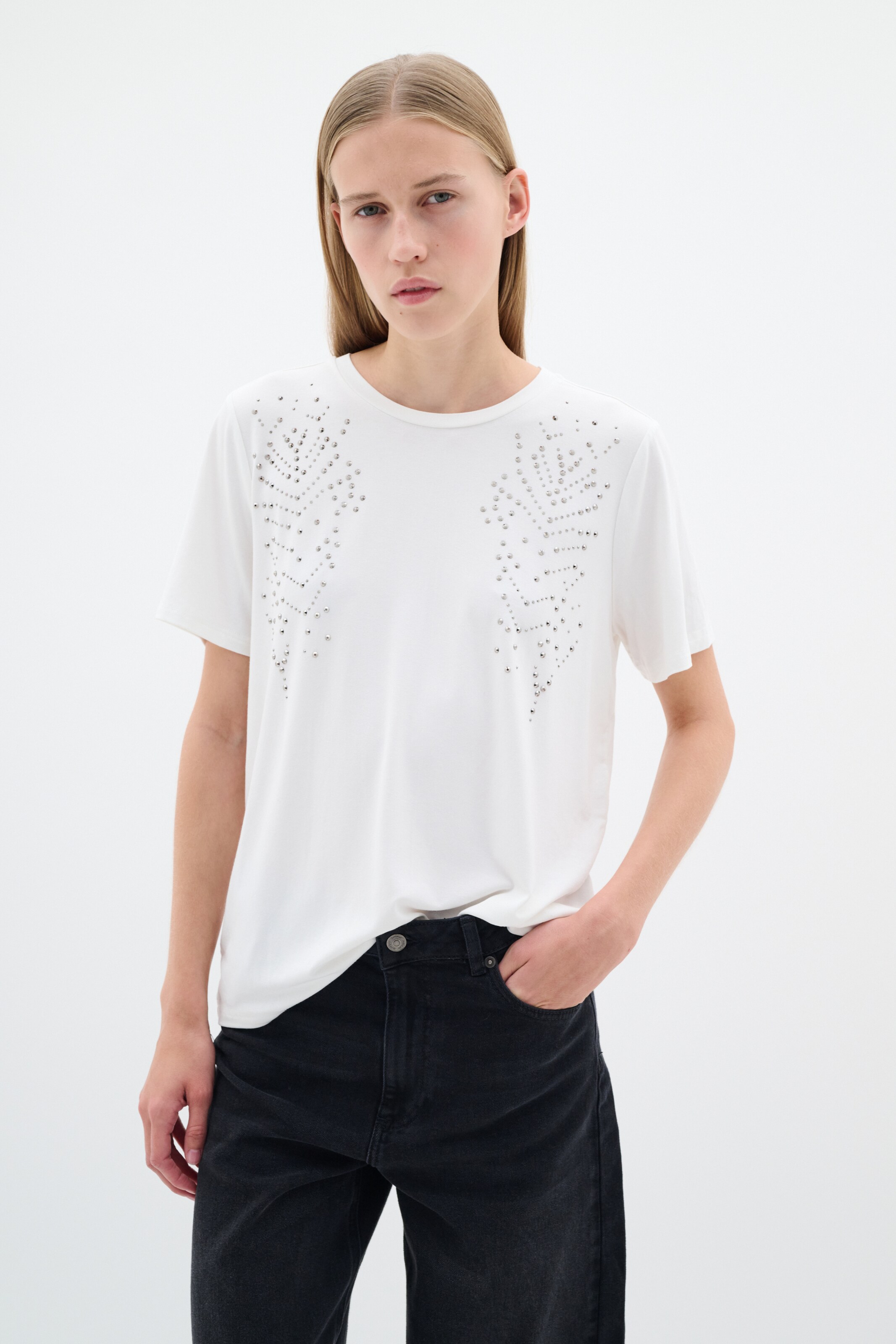 T-shirt 'Leno' InWear en blanc : devant
