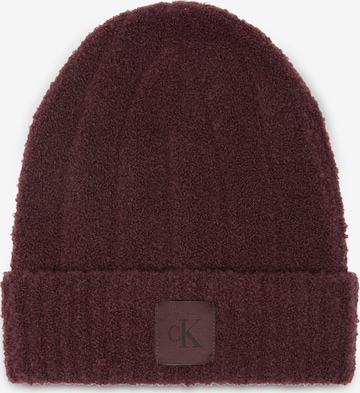 Bonnet Calvin Klein en rouge : devant