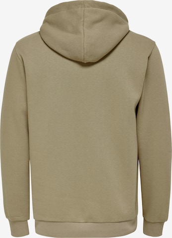 Only & Sons Regular Fit Sweatshirt 'Ceres' in Braun