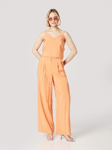 Wide leg Pantaloni con pieghe 'Jule' di Guido Maria Kretschmer Women in arancione