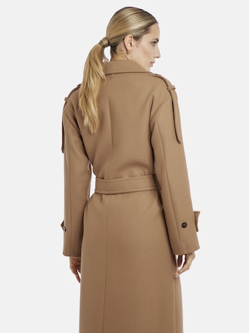 Nicowa Between-seasons coat ' PAWONA' in Brown