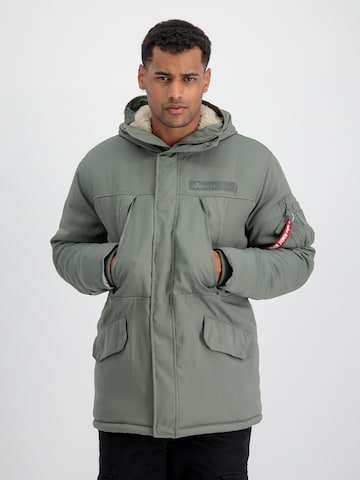 Parka d’hiver 'N3B Expedition' ALPHA INDUSTRIES en vert : devant