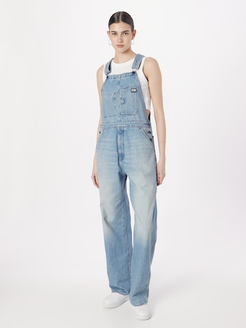G-Star RAW Loose fit Jean Overalls 'Bib' in Blue: front