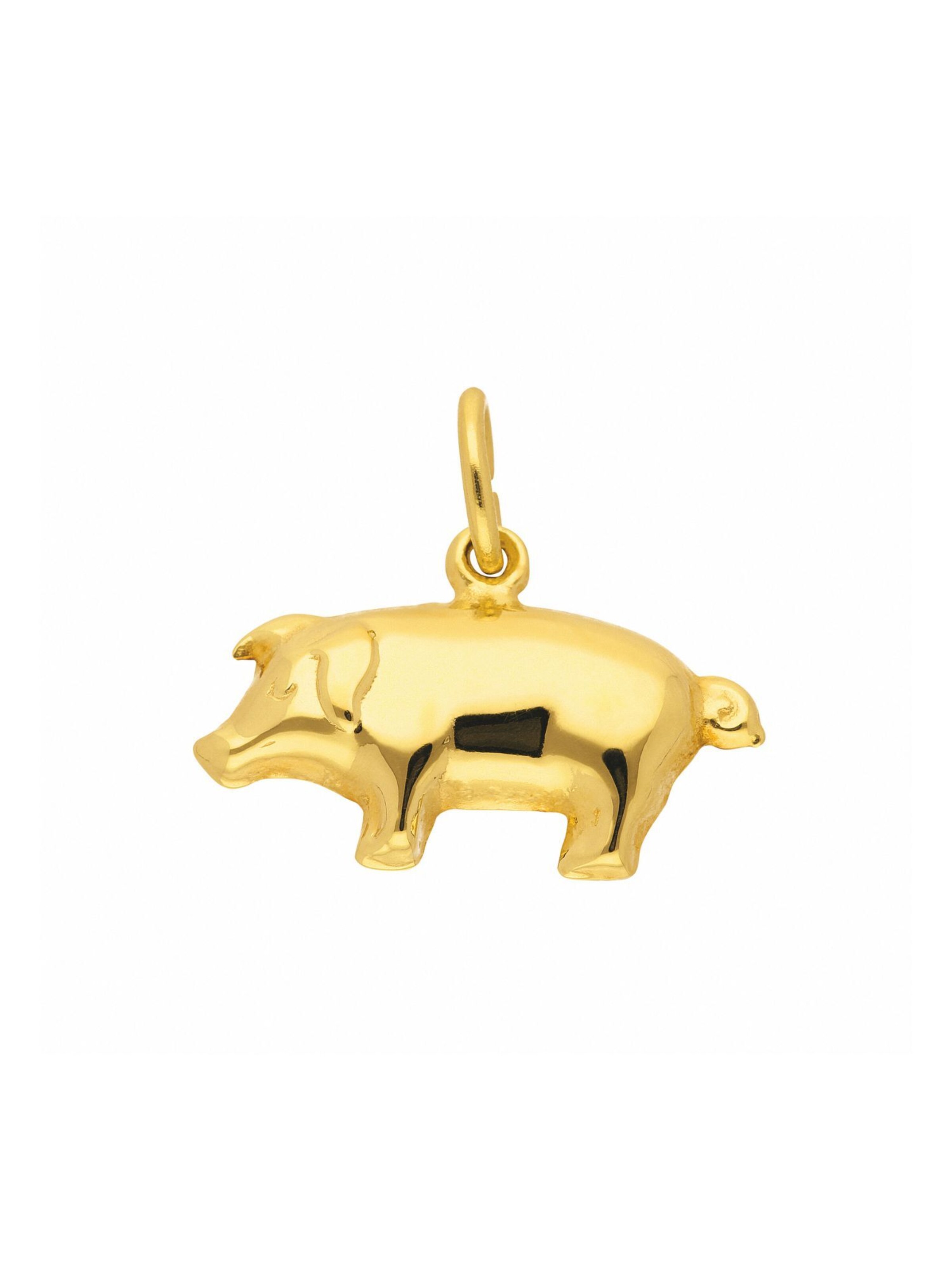 Adelia´s Pendant in Gold: front