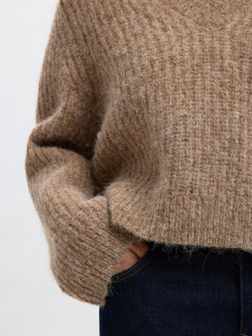 SELECTED Pullover i brun