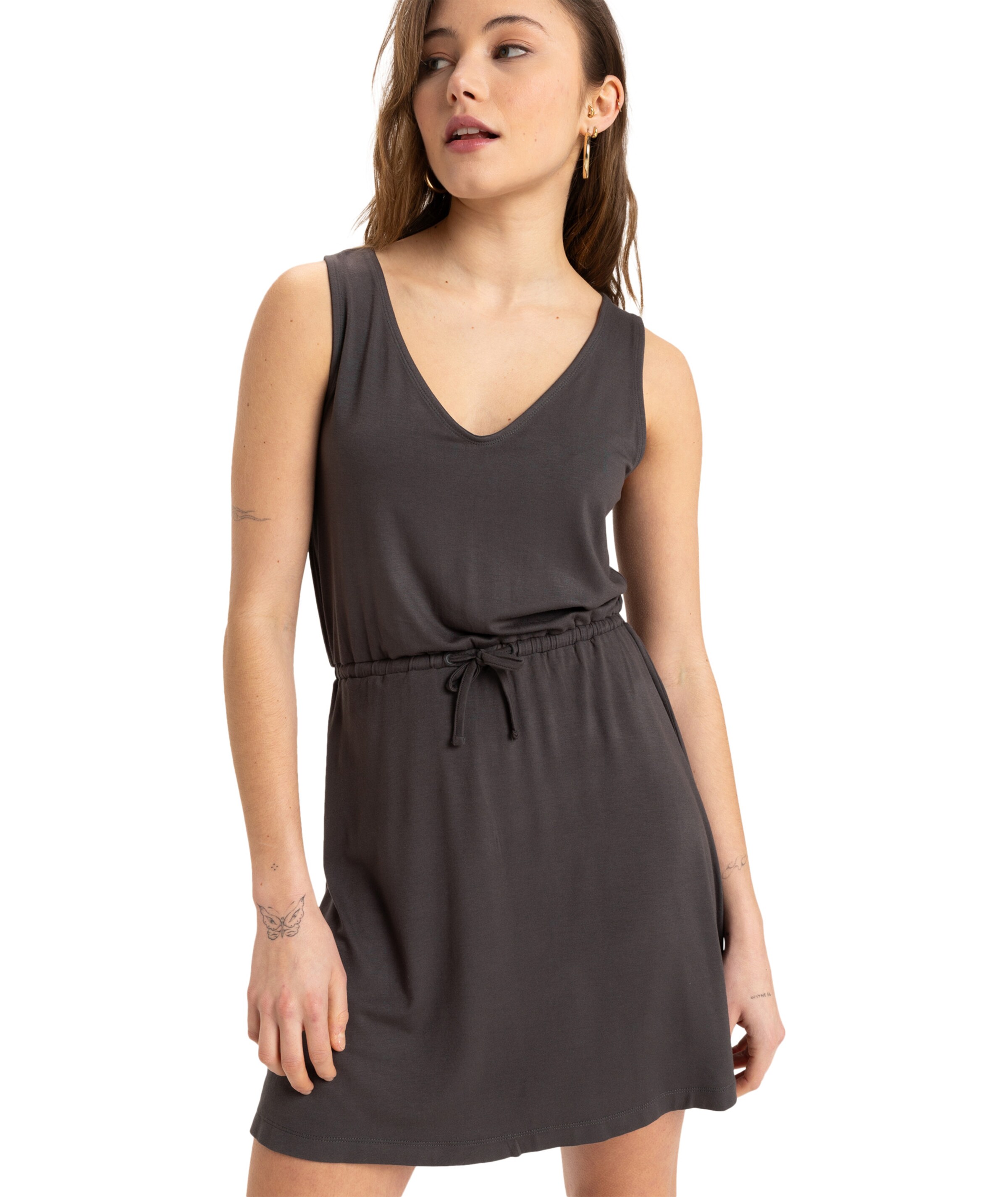 ROXY Kleid in Braun: Vorderseite