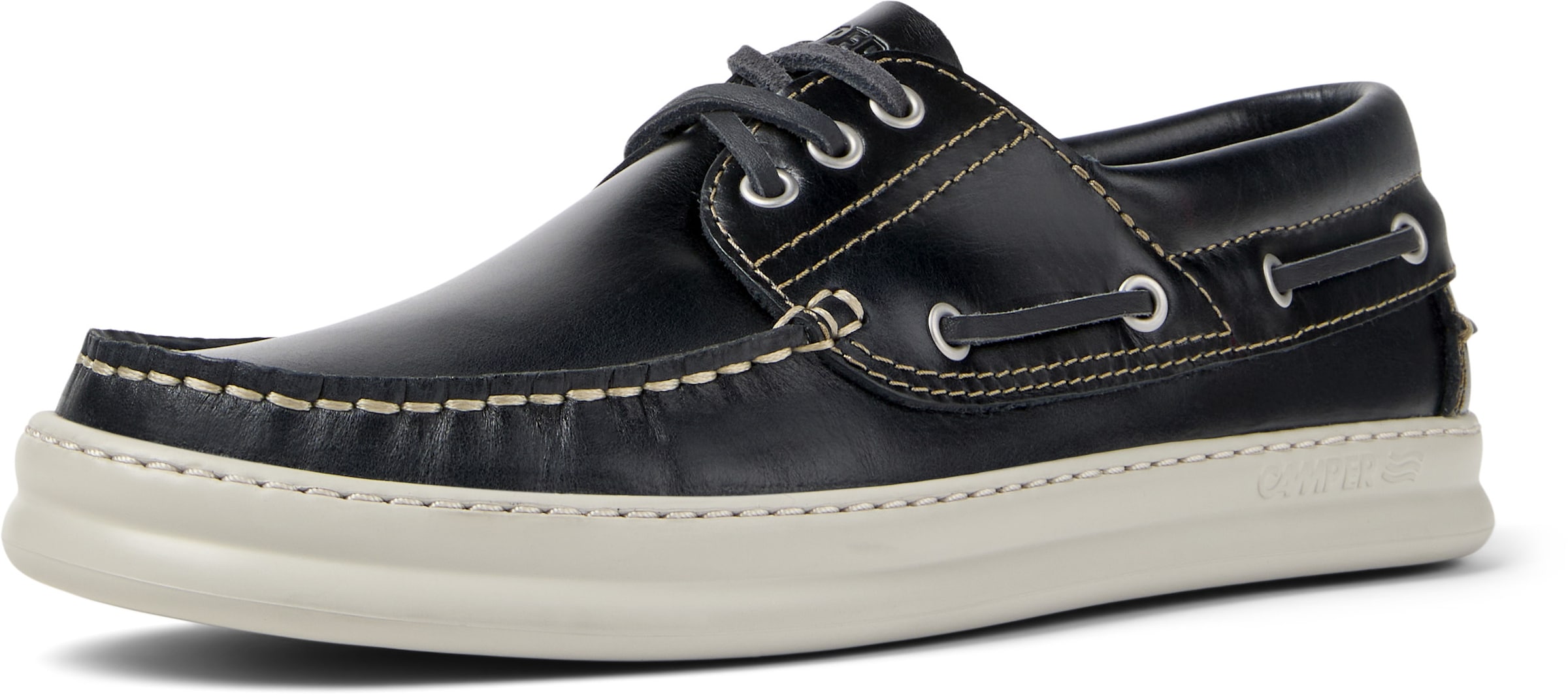 CAMPER Moccasins 'Runner Four' in Black: front