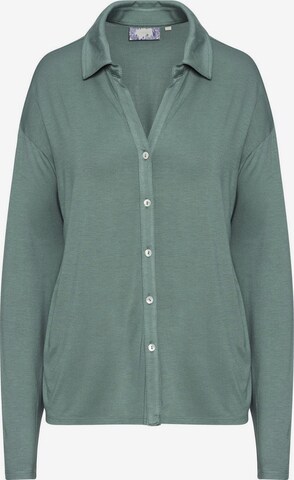 ESSENZA Pajama Shirt 'Kae' in Green: front