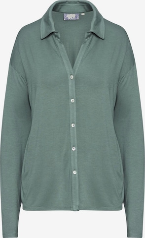 ESSENZA Pajama Shirt 'Kae' in Green: front