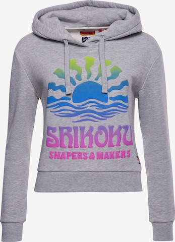 Superdry Sweatshirt ' Cali Surf' in Grey: front