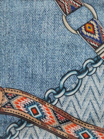 Passigatti Wrap 'Schal Jeansoptik' in Blue
