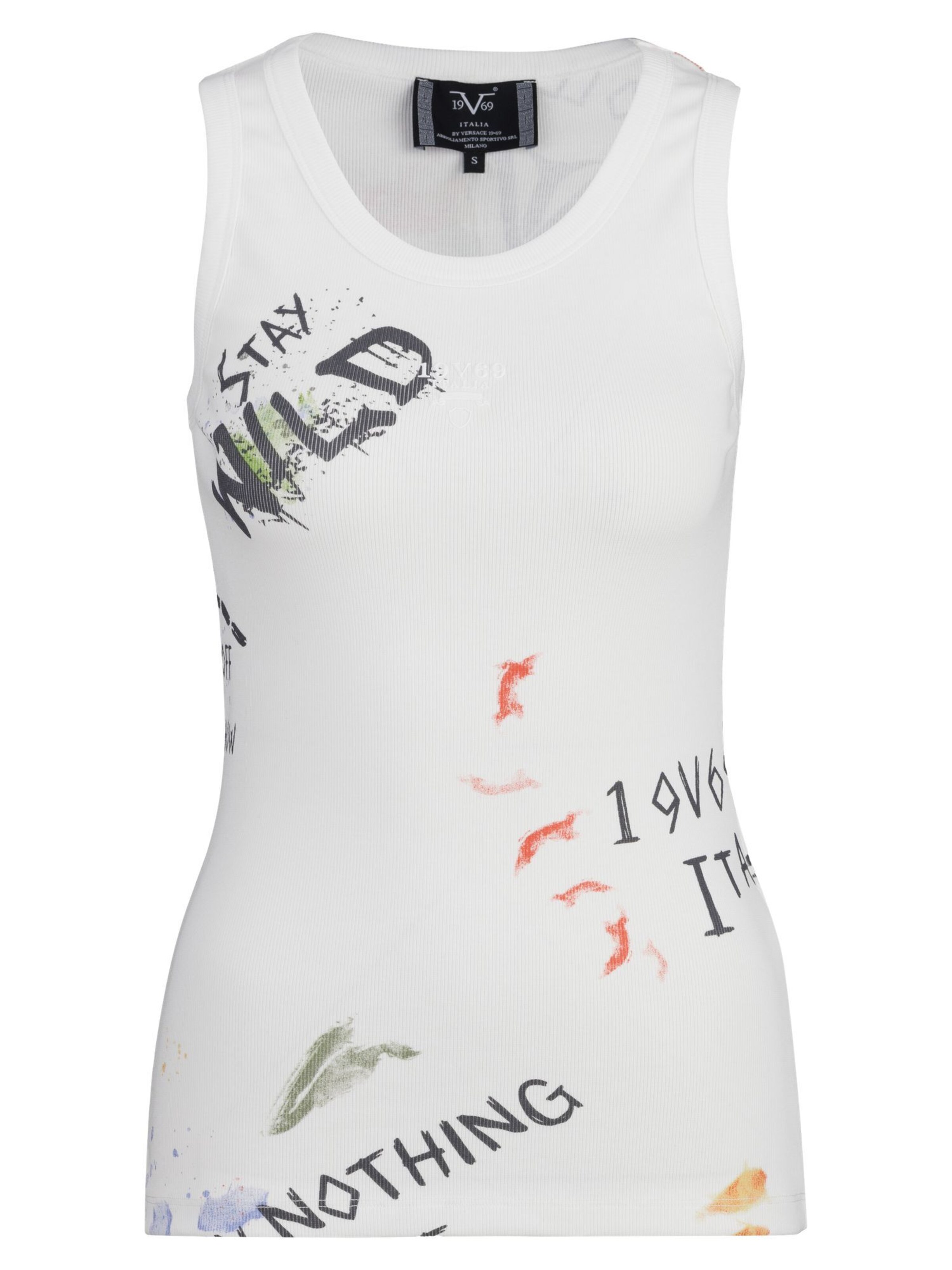 19V69 ITALIA Top 'Benice' in White: front