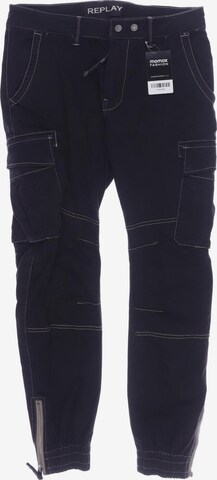 REPLAY Pants in 29 in Black: front