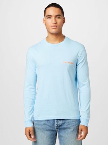 T-Shirt SCOTCH & SODA en bleu : devant