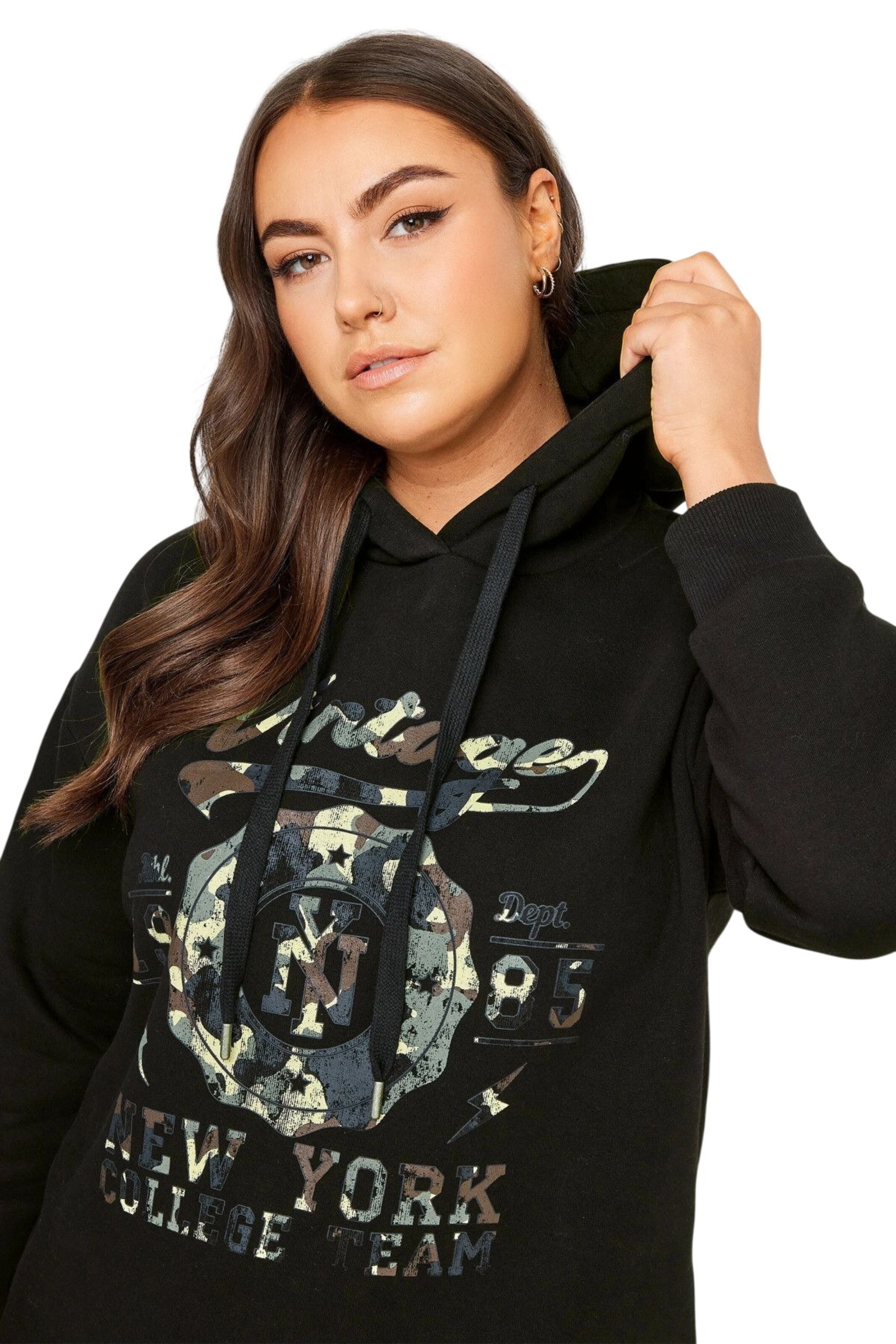 Stil Diva Sweatshirt in Black