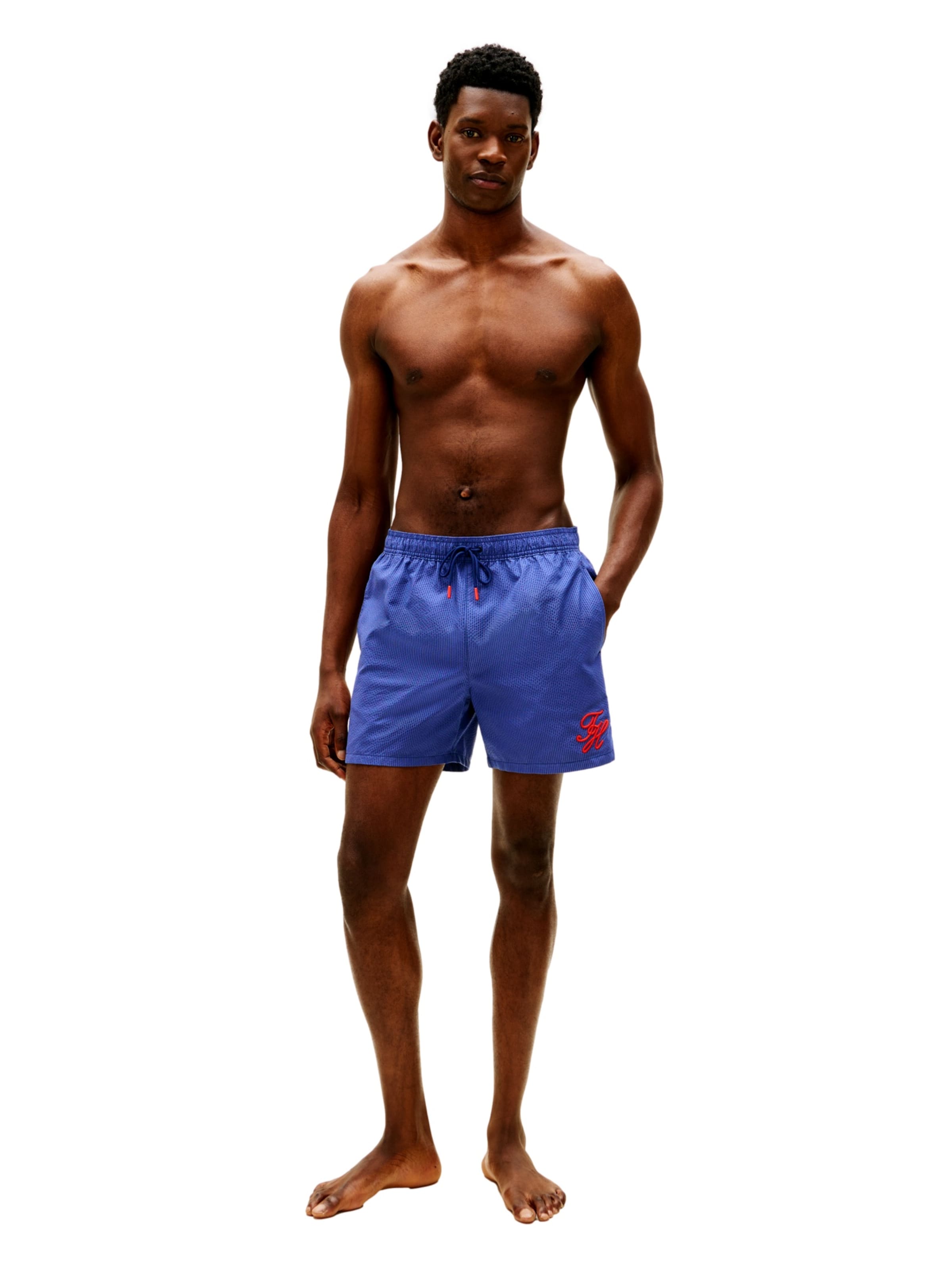 Tommy Hilfiger Underwear Kratke kopalne hlače 'Ithaca' | modra barva