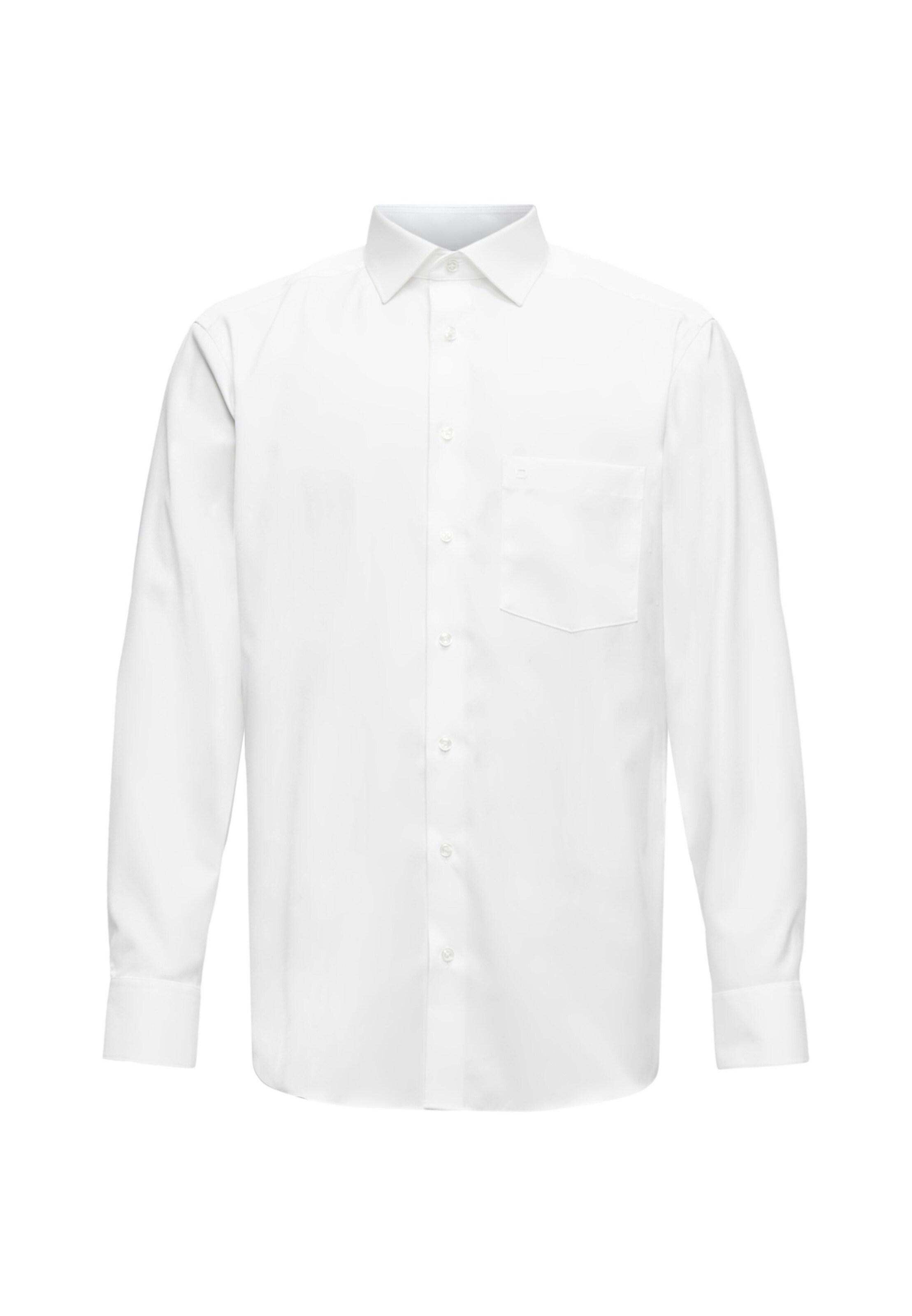 OLYMP Button Up Shirt 'Luxor' in White: front