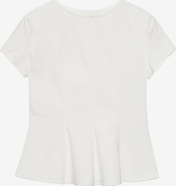 Pull&Bear Pusero värissä valkoinen: etupuoli