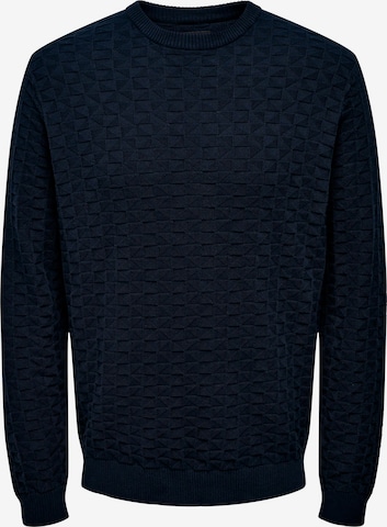 Only & Sons Pullover 'Kalle' in Blau: predná strana