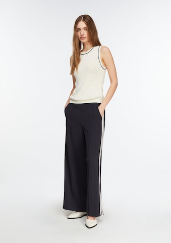 COMMA Wide leg Broek in Blauw