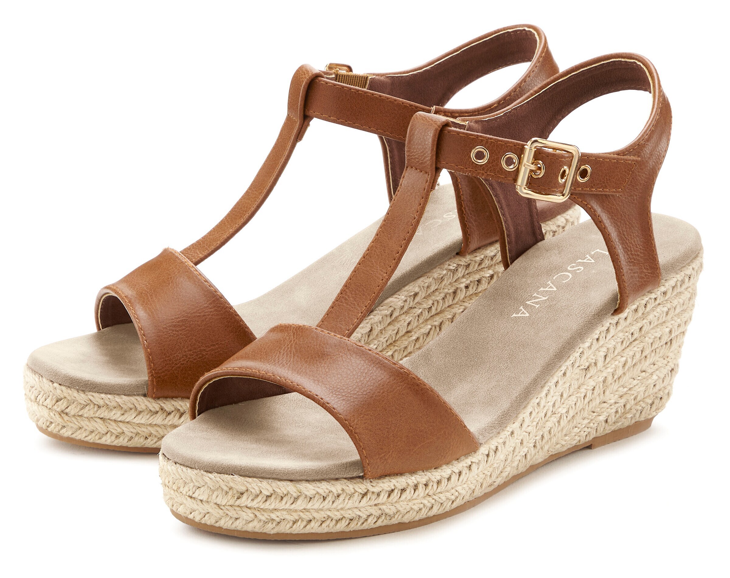 LASCANA Sandale in Braun