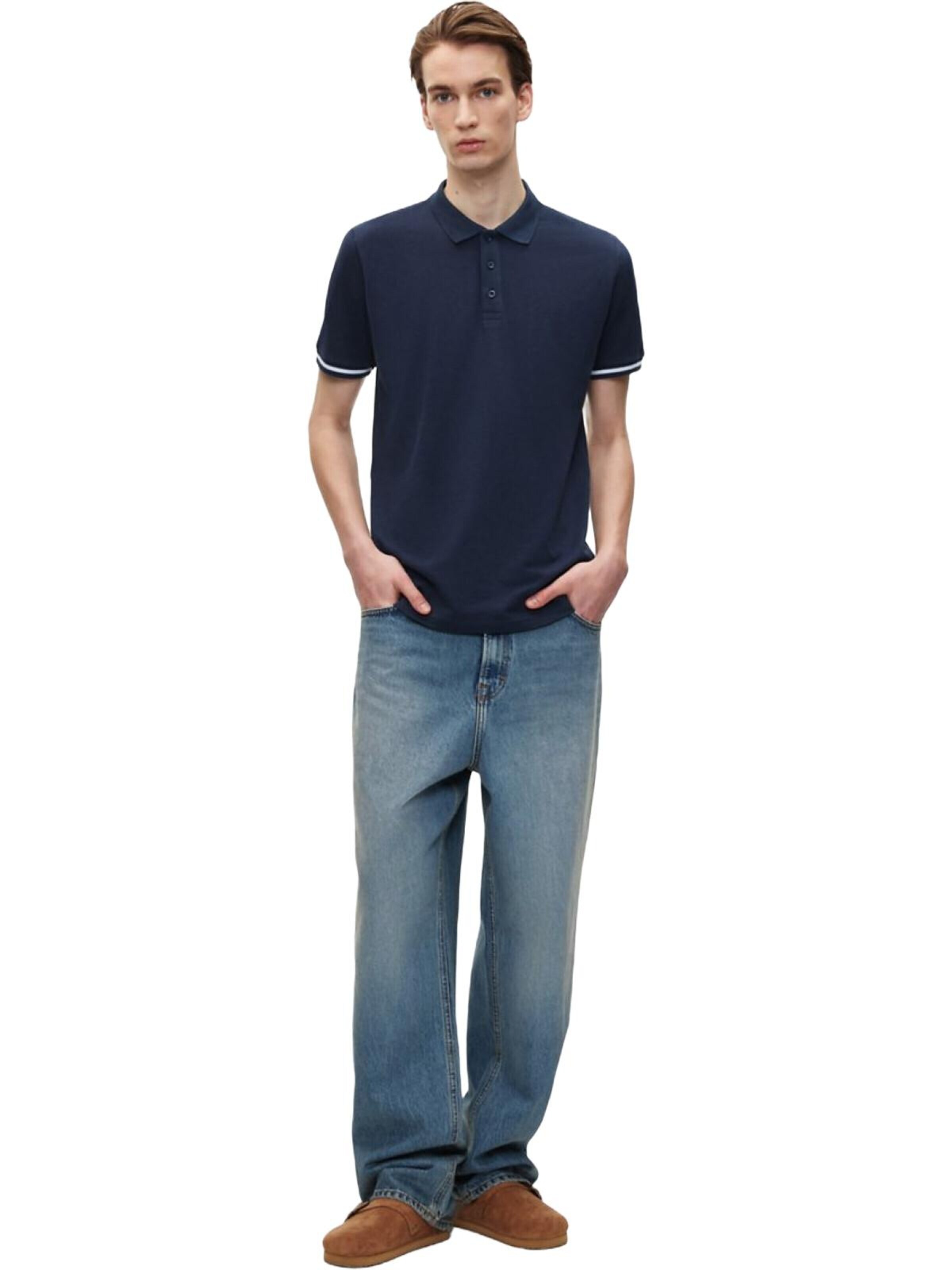 LTB Jeans - Camiseta 'LTB Jeans Herren-Polohemd mit Knöpfen' en azul