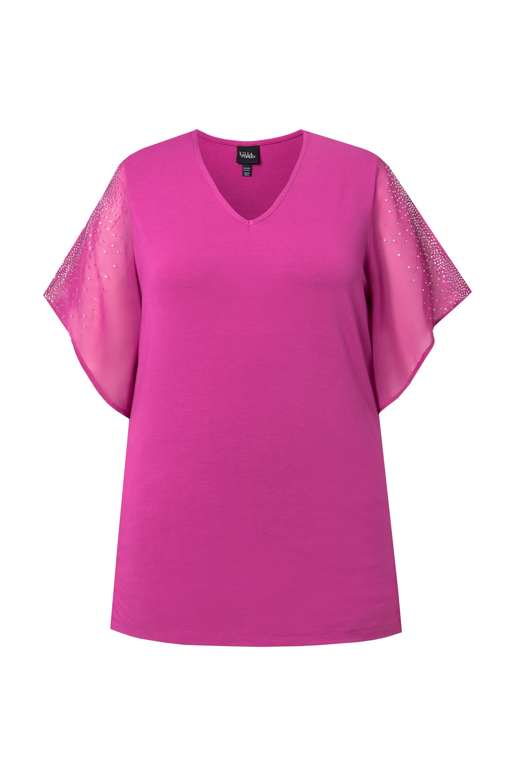 Ulla Popken Tuniek in Roze: voorkant