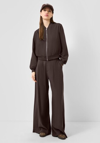 QS Wide Leg Hose in Braun