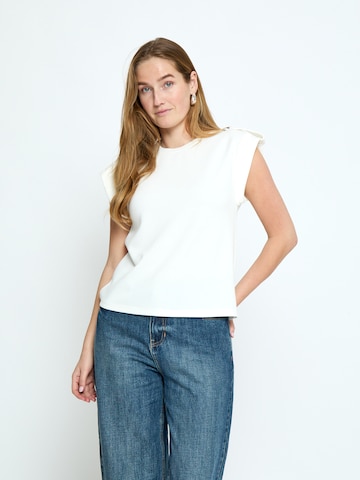 minus - Top 'Serena' en blanco: frente