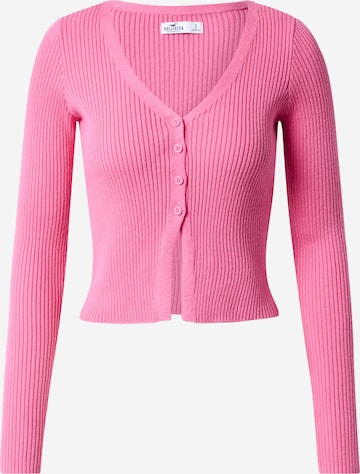 HOLLISTER Knit Cardigan 'EMEA' in Pink: front