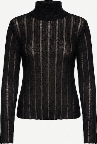 Ombre Trui in Zwart: voorkant