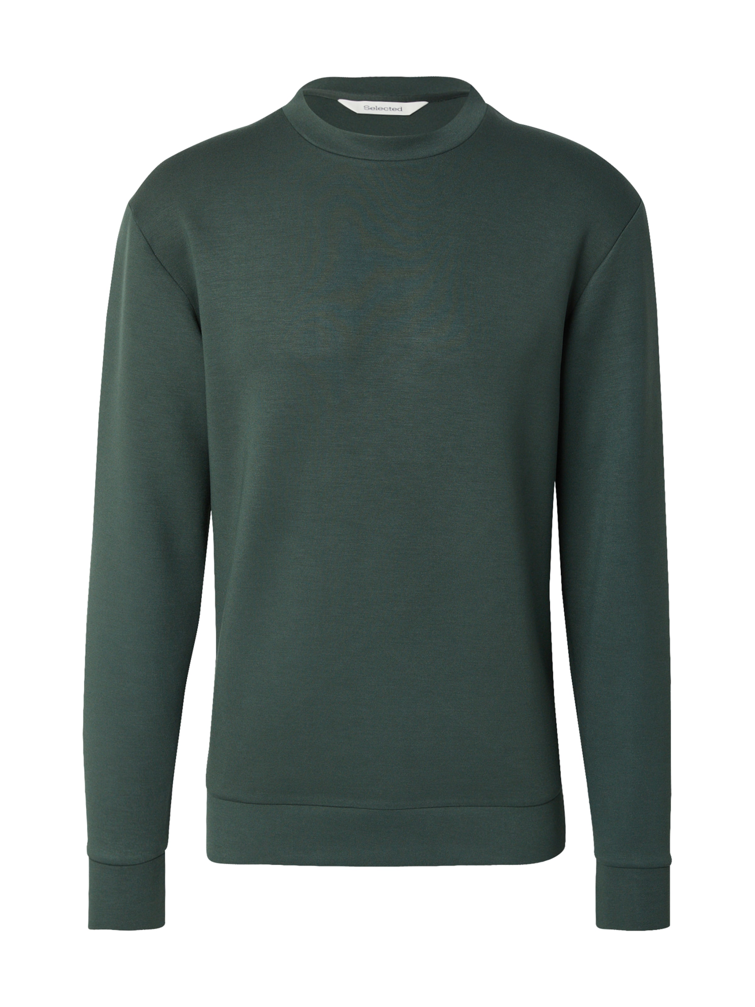 SELECTED Свитшот в Зеленый: спереди