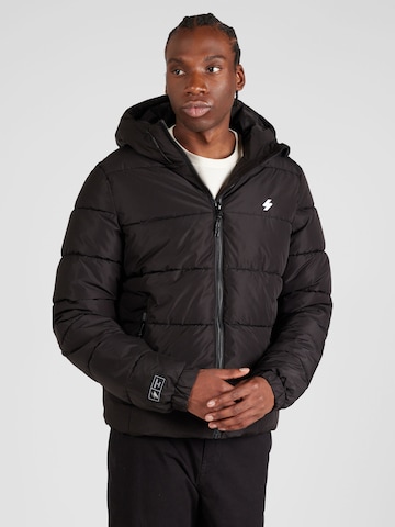 Veste d’hiver Superdry en noir : devant