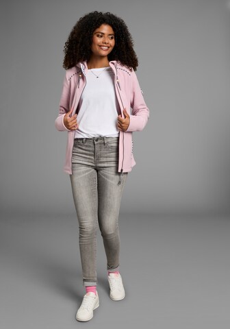 KangaROOS Fleece Jacket in Pink