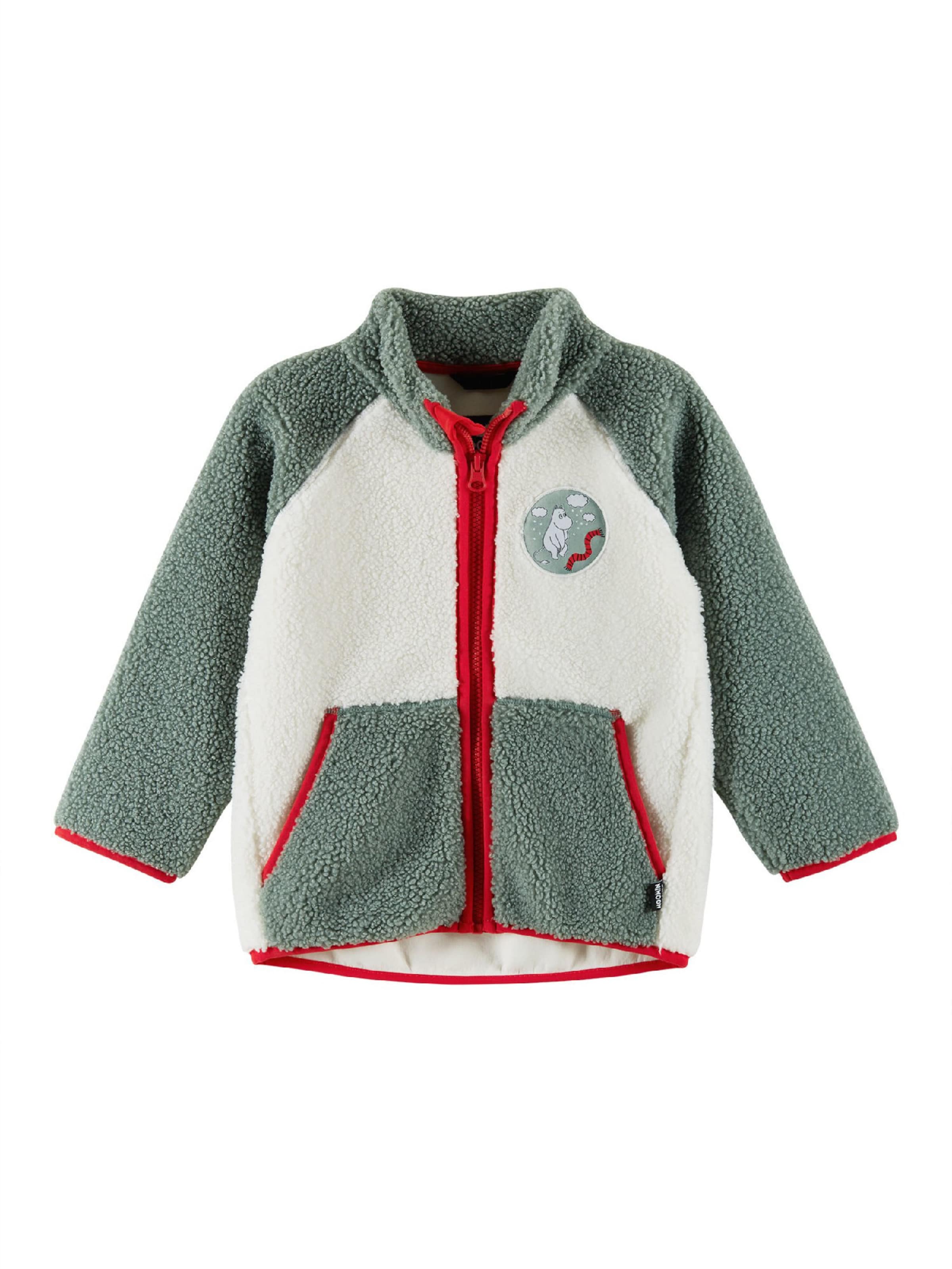 Reima Fleece jas 'Moomin Kramgo' in Groen: voorkant