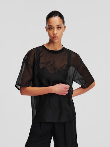 Karl Lagerfeld Shirt in Black: front