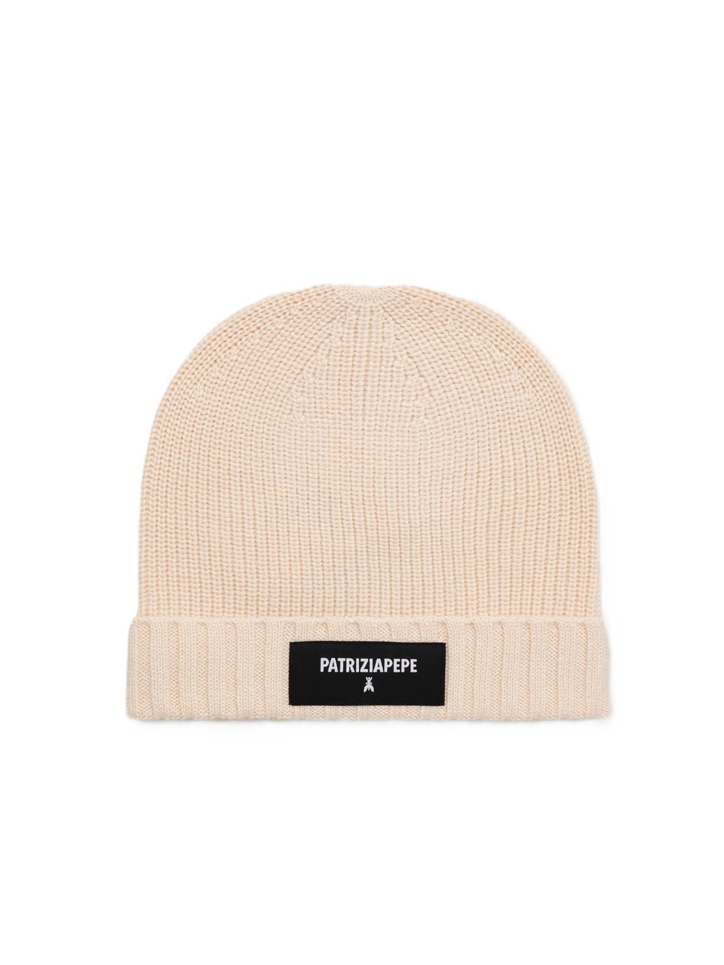 PATRIZIA PEPE Beanie '2F0111/K9O3A' in Beige: front