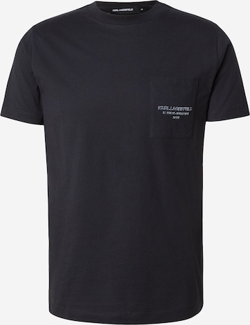 T-Shirt Karl Lagerfeld en bleu : devant