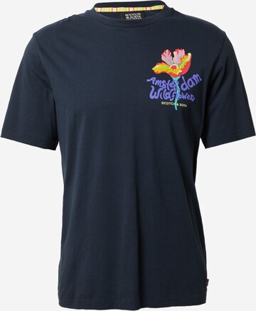 SCOTCH & SODA T-Shirt 'Forever Summer' in Blau: predná strana