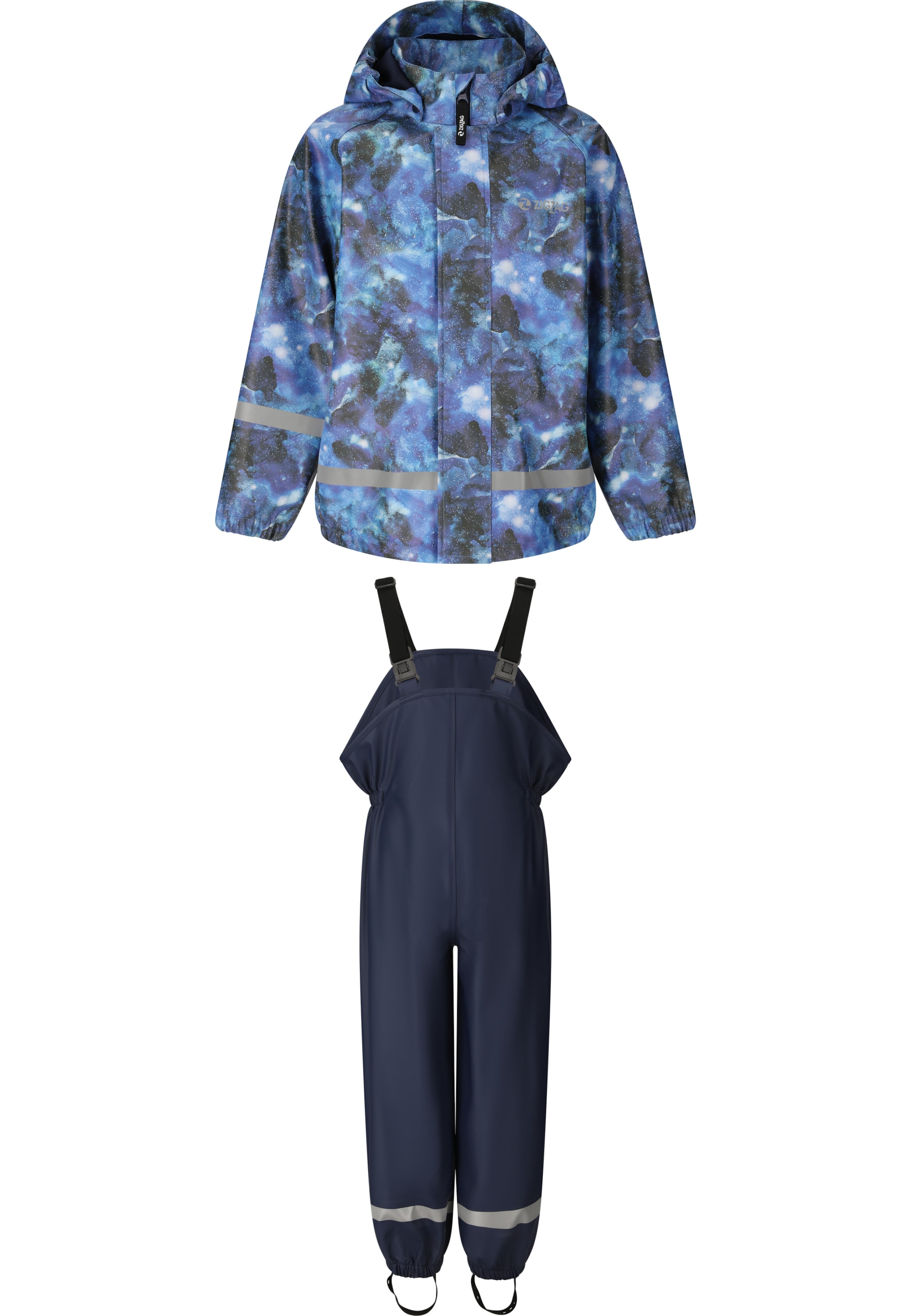 ZigZag Regenanzug 'Kaspar' in Blau: Vorderseite